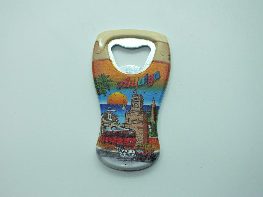 Antalya Temalı Bira Bardağı Açacak Magnet