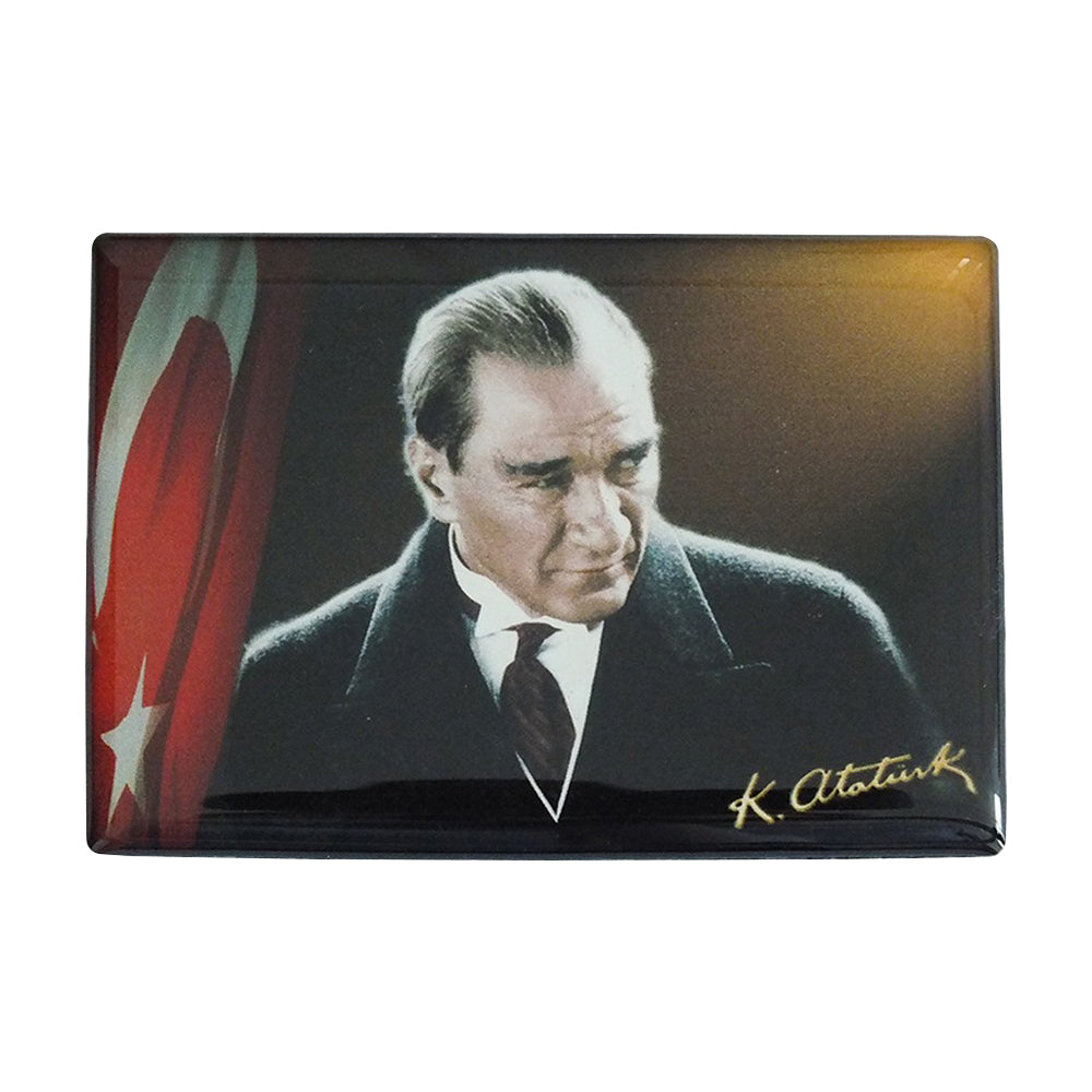 Atatürk Temalı Dikdörtgen Magnet