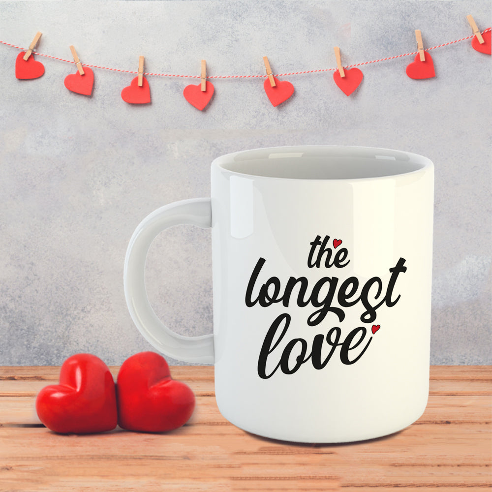 Sevgiliye Özel En Uzun Aşk İsimli Kupa Bardak